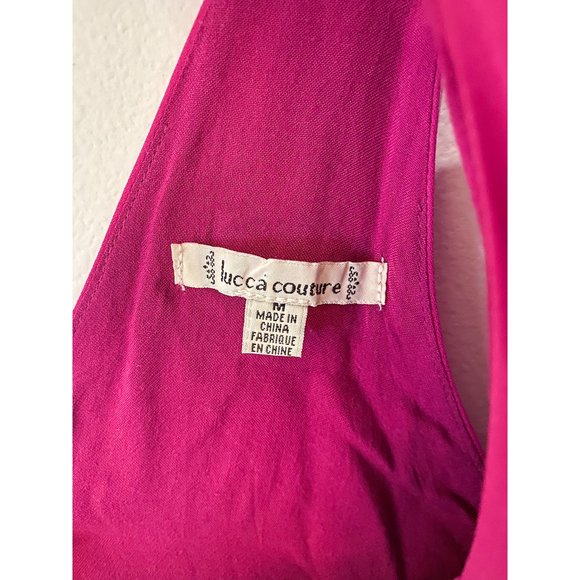 Magenta halter dress - Picture 3 of 3